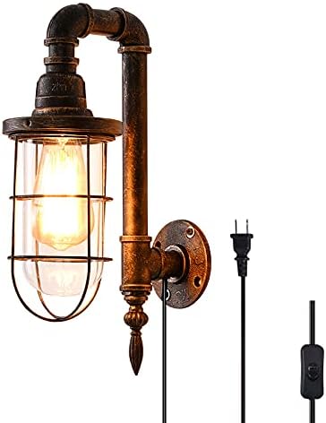 Retro Cage Plug-In Adjustable Wall Sconce