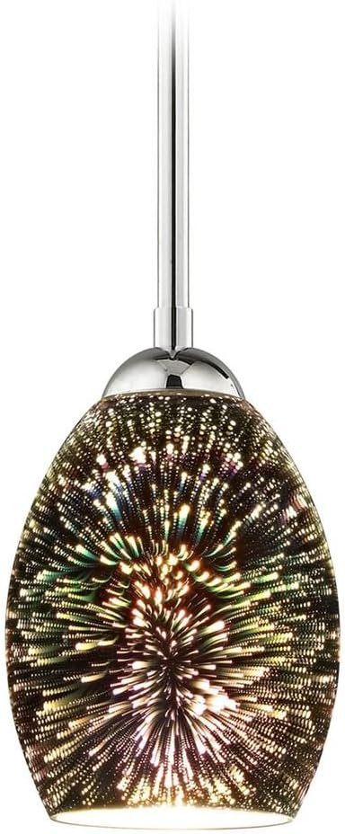 3D Burst Pattern Glass Mini Pendant Light