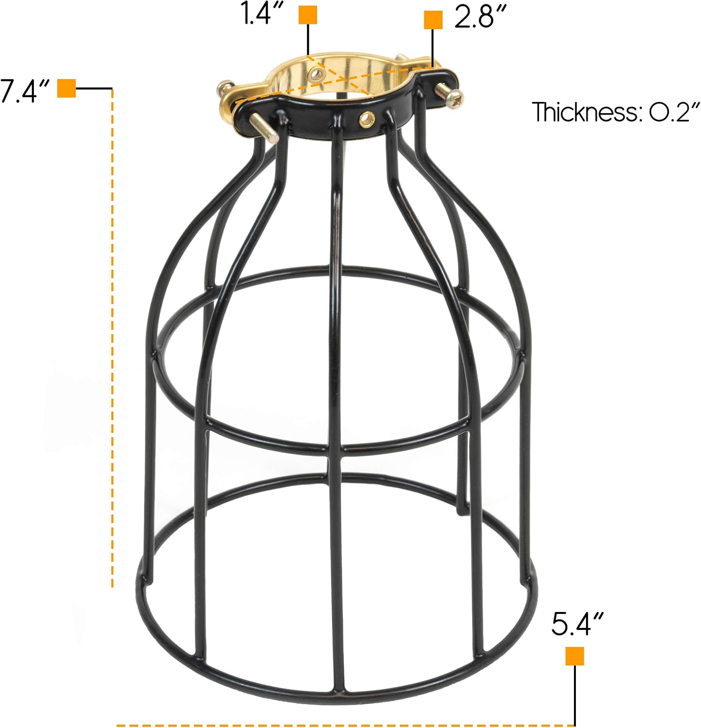 Black Pulley Cage Plug-In Wall Sconce Kit