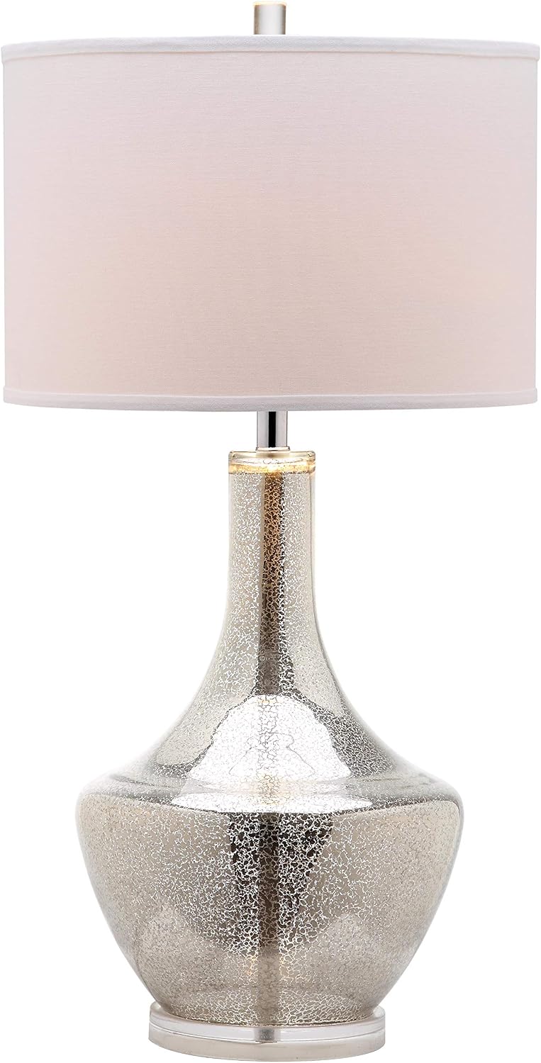 34.5" Silver Mercury Glass Contemporary Table Lamp