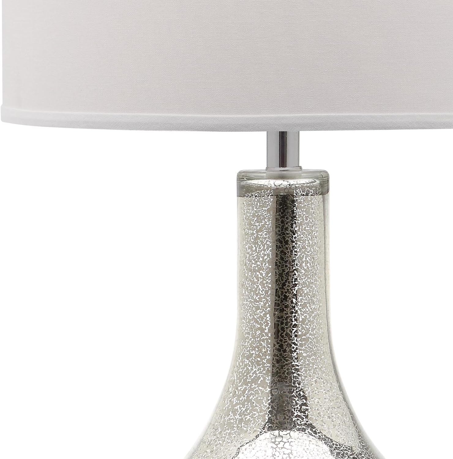 34.5" Silver Mercury Glass Contemporary Table Lamp